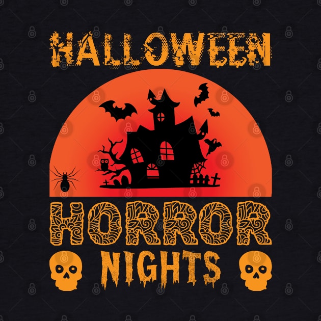 Halloween Horror Nights - Horror Night Tee by qpdesignco